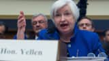 Federal Reserve chair Janet Yellen testifies before the House Financial Services Committee on Capitol Hill in Washington, DC, on February 10, 2016.