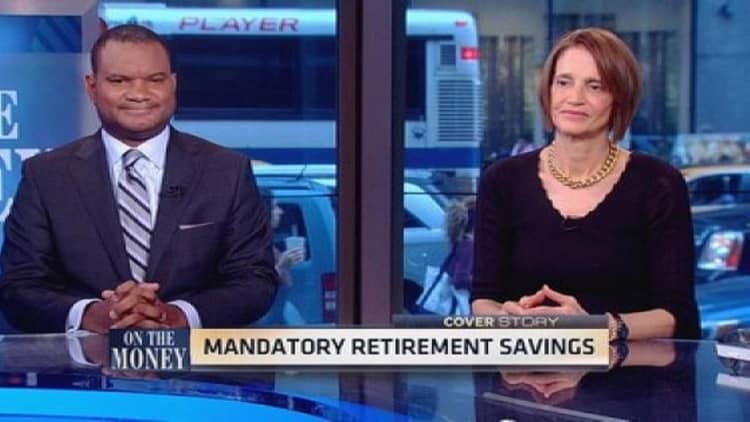 Forced retirement savings