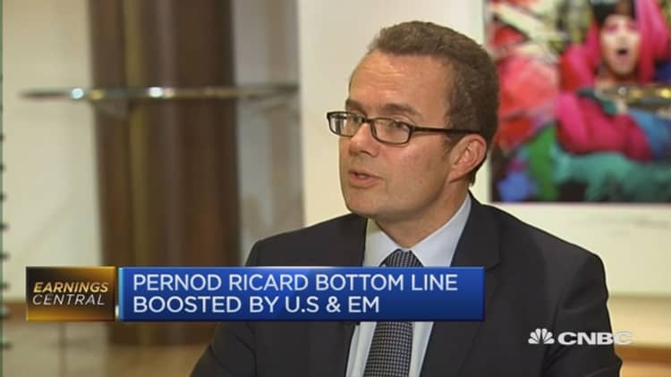 Profits at Pernod Ricard rise 9%