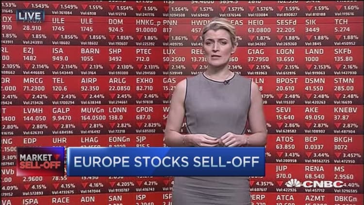 Europe stocks sell-off