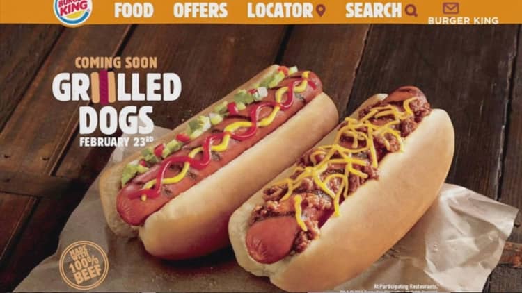 Burger King to sell hot dogs