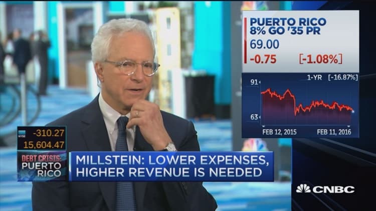 Puerto Rican debt not sustainable: Millstein