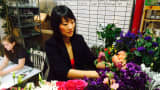 Rachel Cho, of New York City-based Rachel Cho Floral Design, is part of The Bouqs Co.’s on-demand network of florists.