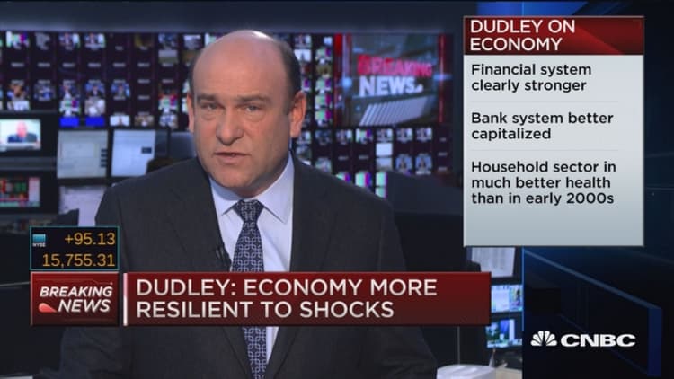 Dudley: Key sectors of US economy in good shape
