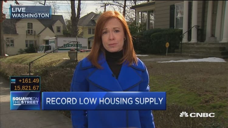 Record low housing supply and falling rates