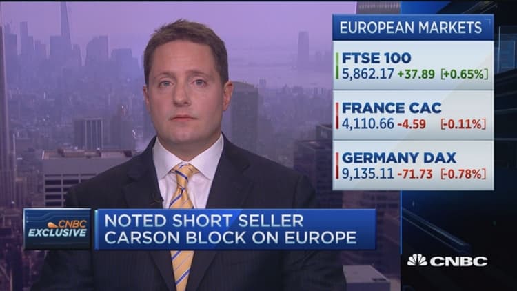 Europe new short selling focus