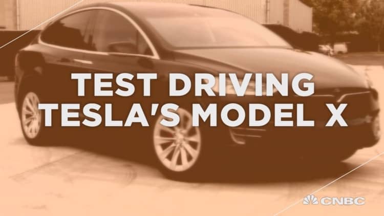 Test driving Tesla's Model X electric SUV