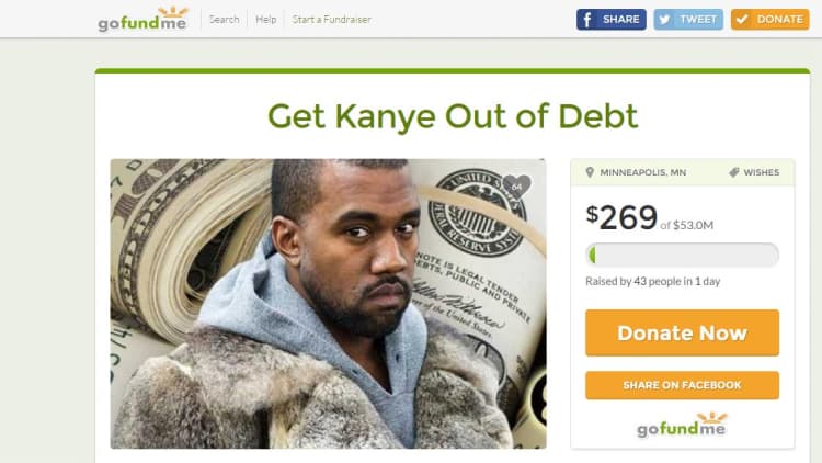 Why people donate for Kanye
