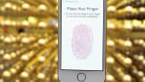 An Apple iPhone 5S with fingerprint technology security.