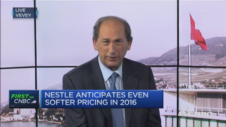 Pricing was soft in 2015: Nestle CEO 
