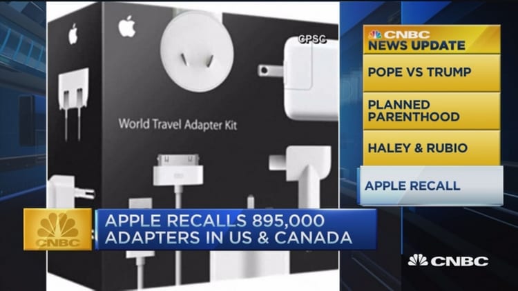 CNBC update: Apple recall
