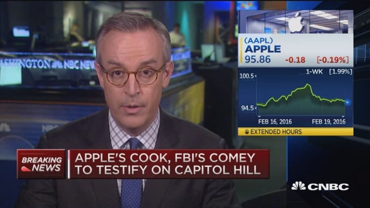 Apple's Cook & FBI's Comey to testify 