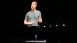 Facebook CEO Mark Zuckerberg delivers a keynote address at the Mobile World Congress in Barcelona.