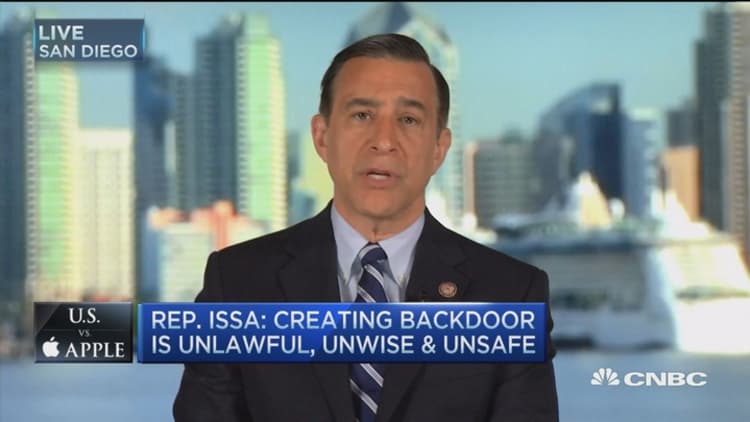 Rep. Issa: Creating a backdoor is unlawful, unwise & unsafe