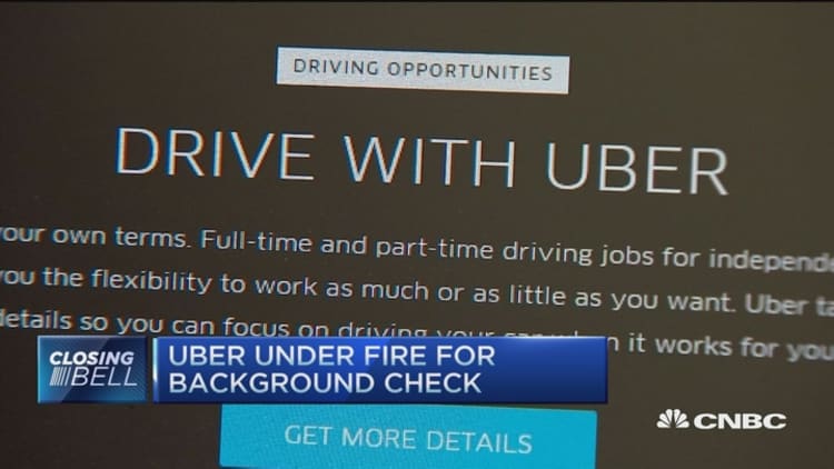 Uber under fire for background check 