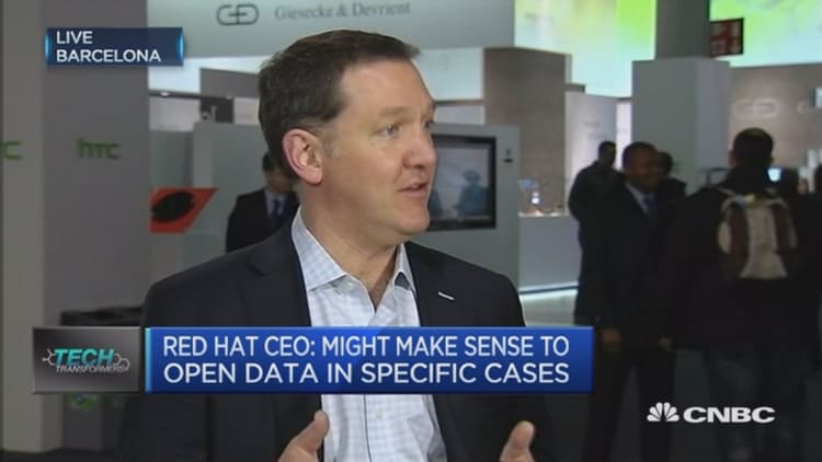 Red Hat CEO: Makes sense to open up user data