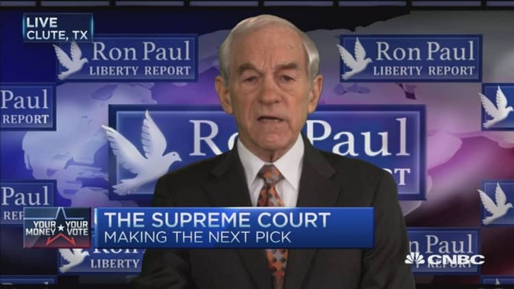 McConnell's SCOTUS approach: Ron Paul