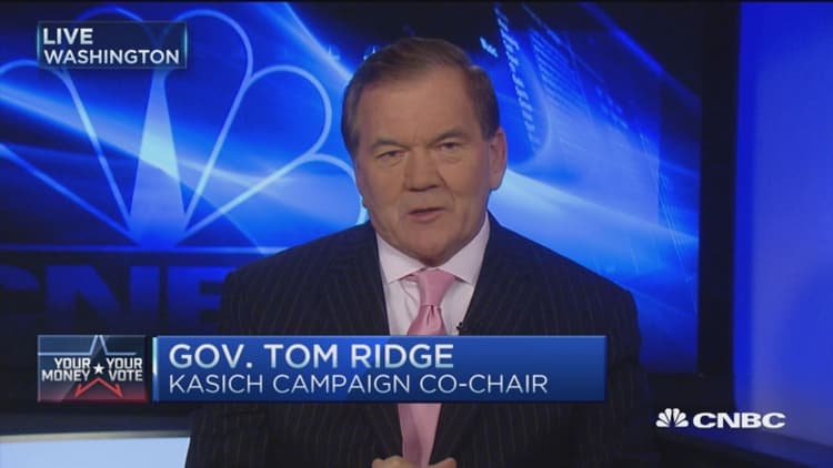 Tom Ridge 'paints the path' for Kasich