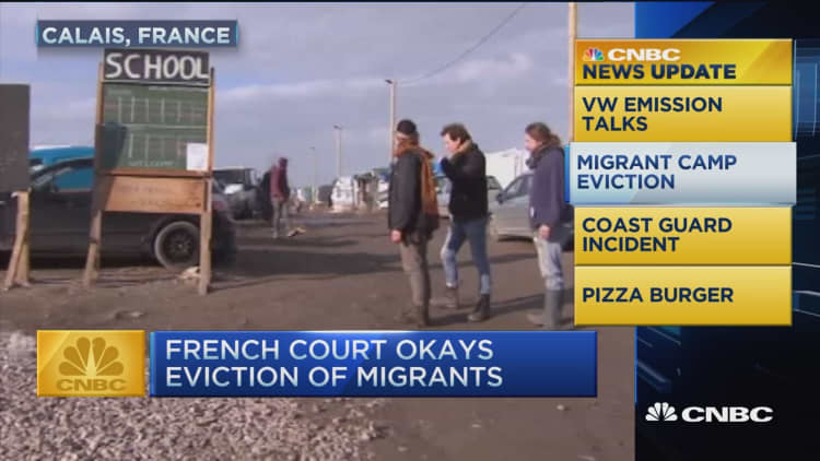 CNBC update: France okay to evict Calais camp