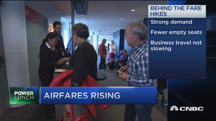 Airlines hike fares with strong demand