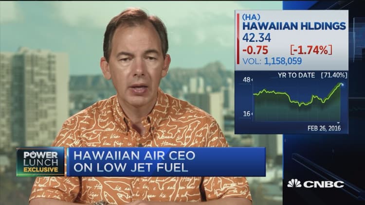 Hawaiian Airlines' high-flying stock