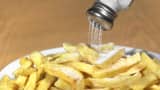 Salt on french fries