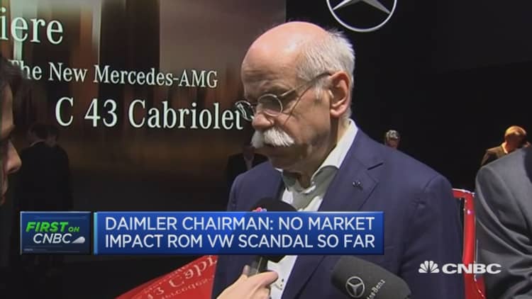 Emissions scandal 'not impacting' Daimler