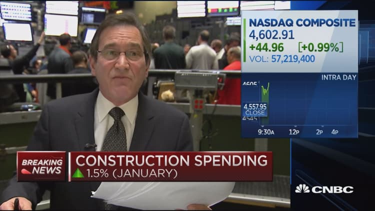 ISM, construction spending beat