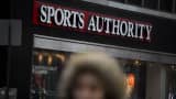 A pedestrian walks past a Sports Authority Inc. store in New York, U.S., on Saturday, Feb. 6, 2016. Sports Authority, once the biggest sporting-goods chain in the U.S., is preparing to file for bankruptcy.
