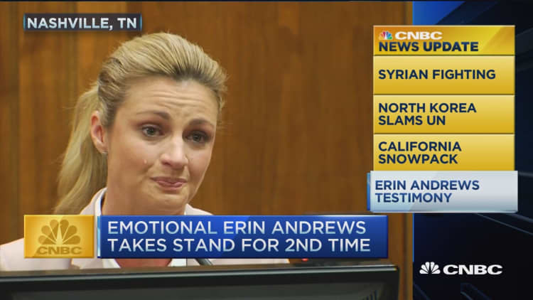 CNBC update: Erin Andrews testifies