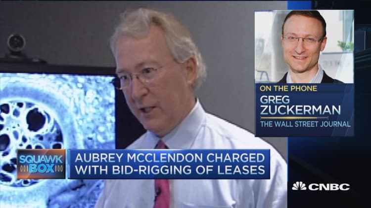 DOJ charges McClendon with conspiring to rig bids
