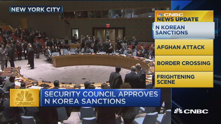 CNBC update: Security Council approves N Korea sanction