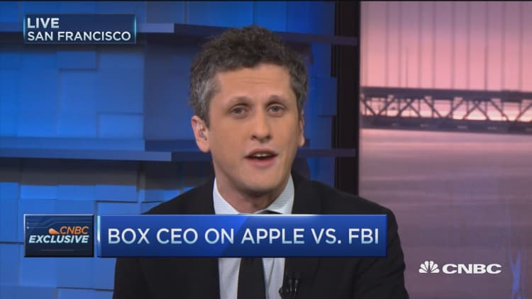 Box CEO: Silicon Valley will come together behind Apple