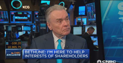 Bethune: I'm helping the interest of the shareholders