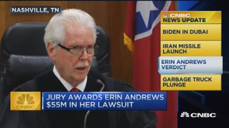CNBC update: $55M to Erin Andrews in Nashville lawsuit