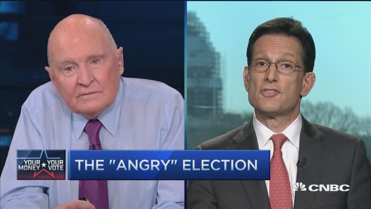 Eric Cantor: Here's what's stoking political anger... 