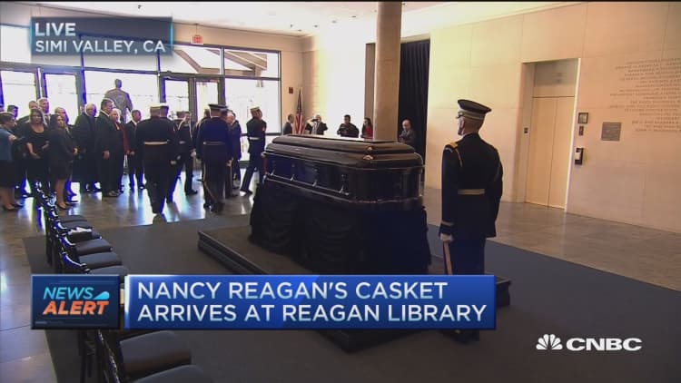 Nancy Reagan will lie in repose