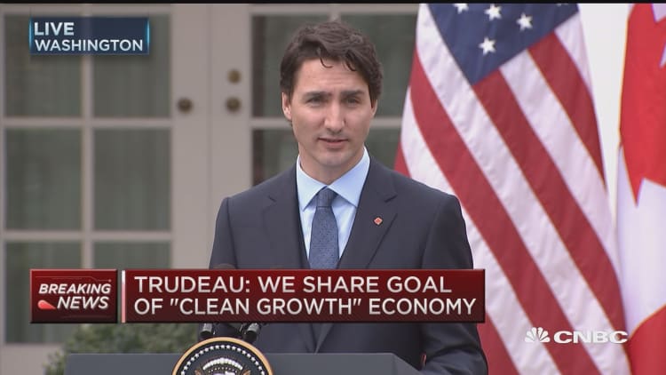 Canadian PM: We share goal of 'clean growth' economy