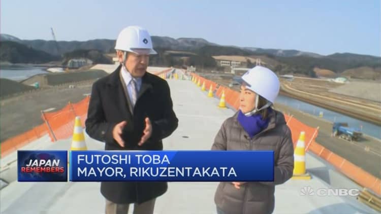 Rikuzentakata's 8-year rebuilding plan