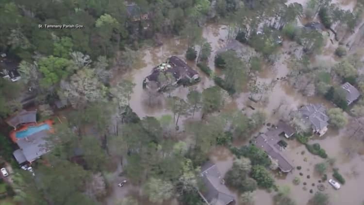 Flood problems just beginning in the South 
