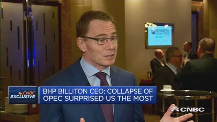 Oil prices may have bottomed: BHP Billiton CEO