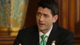 CNBC’s John Harwood sat down with House Speaker Paul Ryan in a "Speakeasy" interview at the Capitol Building in Washington DC on March 15, 2016.
