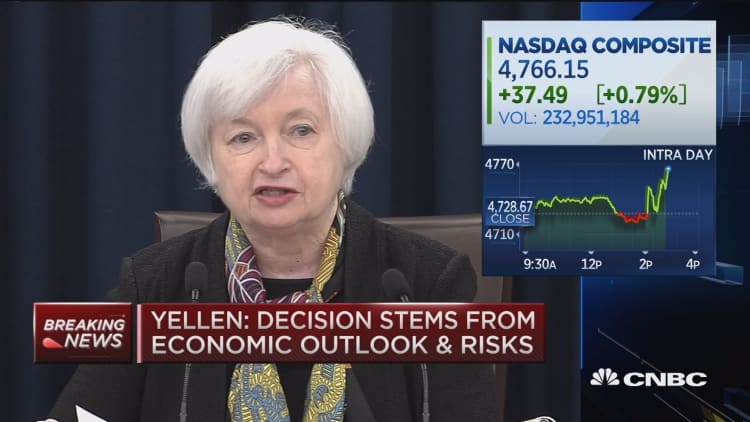 Yellen: Policy not on preset course
