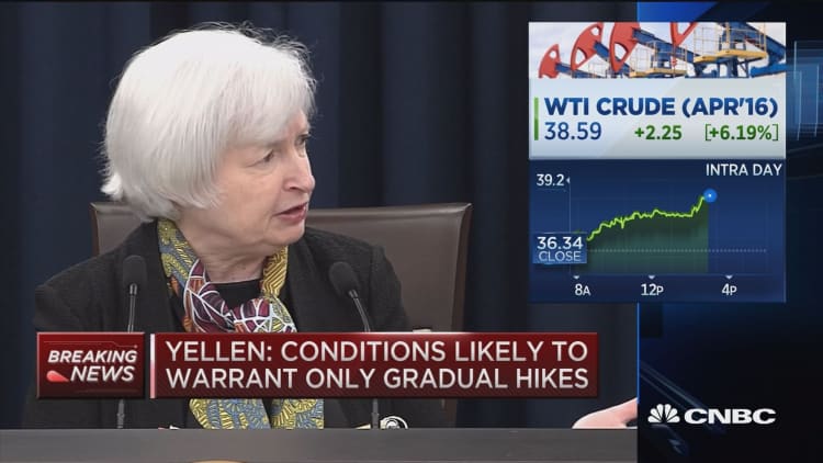 Yellen: Labor improvement will drive upward pressure on inflation