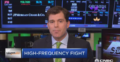 High-frequency fight on Wall St.