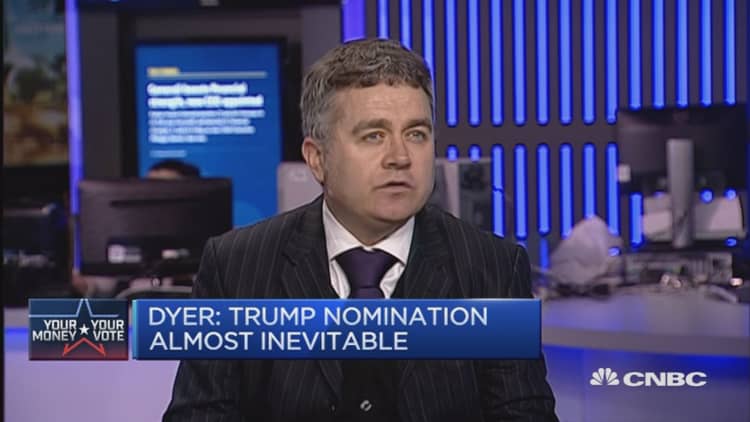 Trump nomination almost inevitable: Dyer