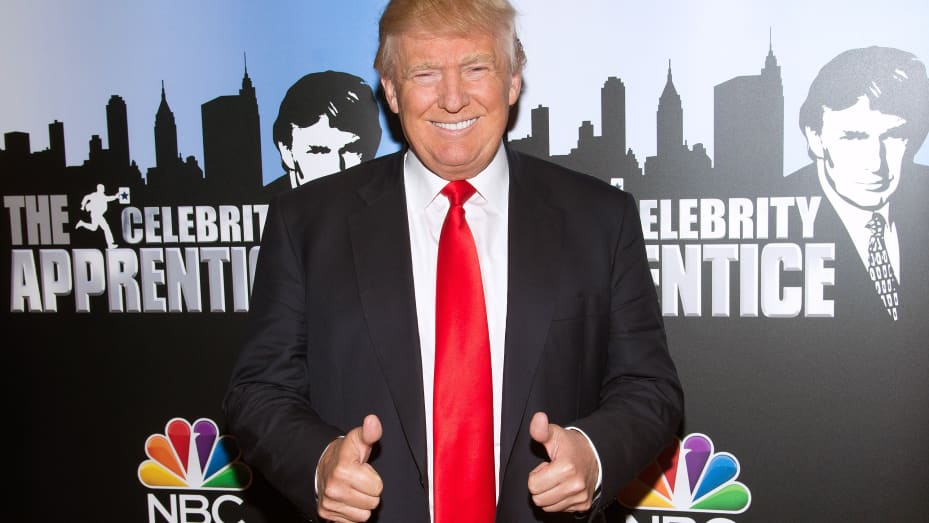 Donald Trump attends the 'Celebrity Apprentice' Red Carpet Event at Trump Tower on January 5, 2015, in New York City.
