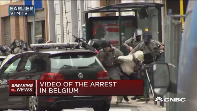 Video of the arrest in Belgium