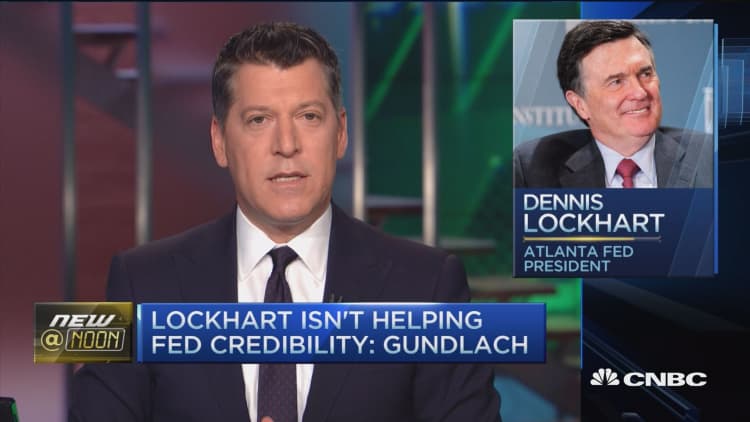 Lockhart isn't helping Fed cred: Gundlach