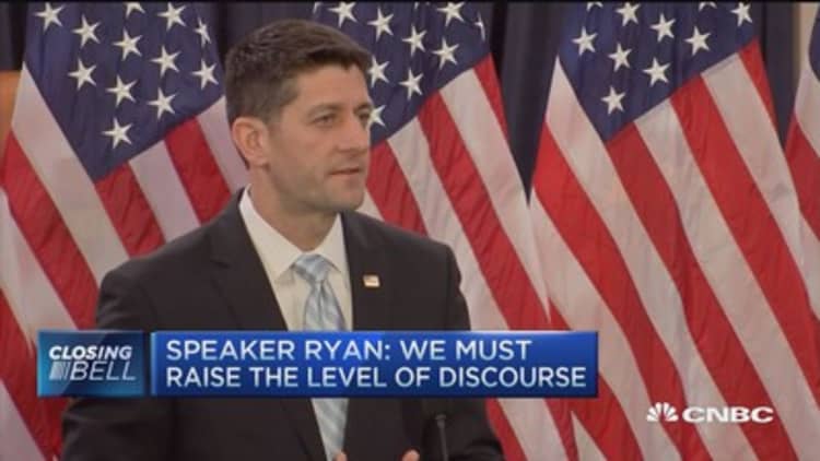 Speaker Ryan: We must raise the level of discourse 